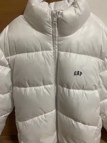 GAP RECYCLED PUFFER 다운 자켓 S 화이트 미사용