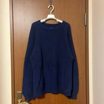 에디 바우어 래글런 슬리브 코튼 니트 블랙 택