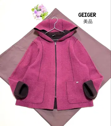 GEIGER 자켓 새상품급 리버코트 후디 블루종 울