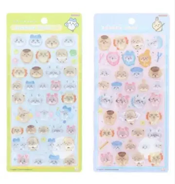 치이카와 (먼작귀) 모자 꽁지 드롭 씰 2종 세트