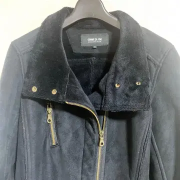 [ 새상품급 ] COMME CA ISM 블랙 무스탕 자켓 M 블랙 코무사