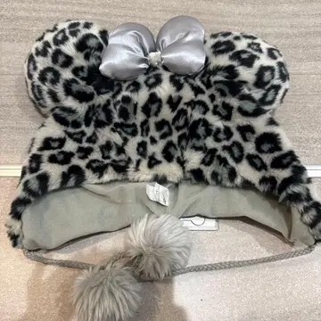 디즈니 팬캡 레오파드 무늬 그레이 머리띠