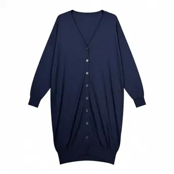 Whim Gazette 롱 가디건 네이비 F