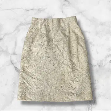 ANAYI 타이트 스커트 36 사이즈 아나이 S 사이즈 레이스 안감 크림