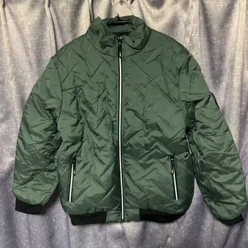 그레이 봄버 자켓 지퍼 포함