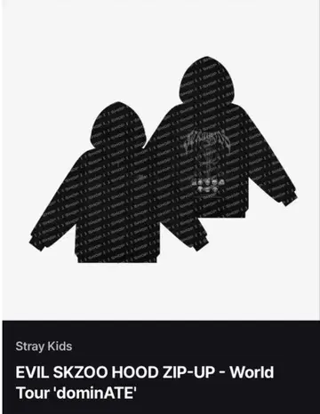 straykids EVIL SKZOO HOOD ZIP-UP
