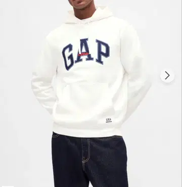 새상품 신상 릴랙스 핏 GAP 로고 후드티 화이트 XS