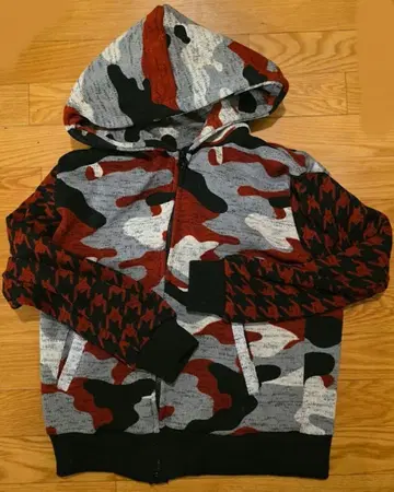 BIGBANG 니트 후드티 M 카모플라주 패턴