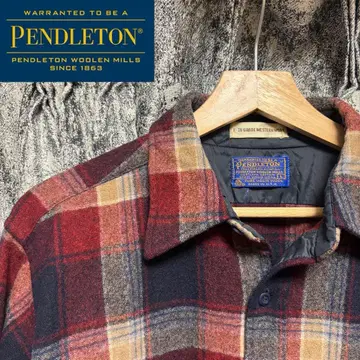 Pendleton 체크 무늬 플란넬 셔츠 긴팔 웨스턴
