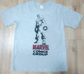 T셔츠 MARVEL 캡틴 미국 히어로 그레이