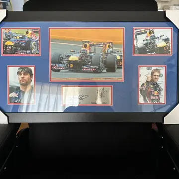 세바스티안 베텔 마크 웨버 친필 사인 아트