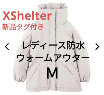 XShelter 여성용 방수 웜 아우터 베이지 M