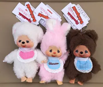 특가 택 포함 새상품 Chimutantan 봉제 인형 키링 3종 세트