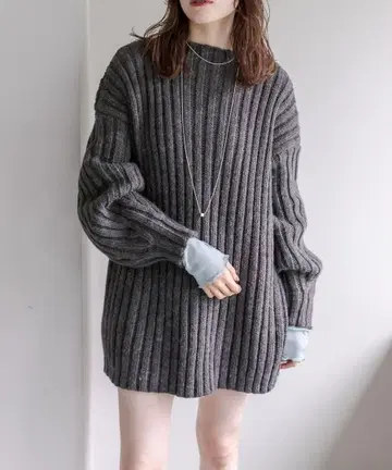 mystic  리브 니트 [ 새상품급 ]