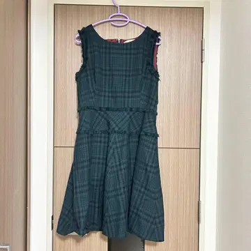 마리엘 에프데 체크 무늬 원피스