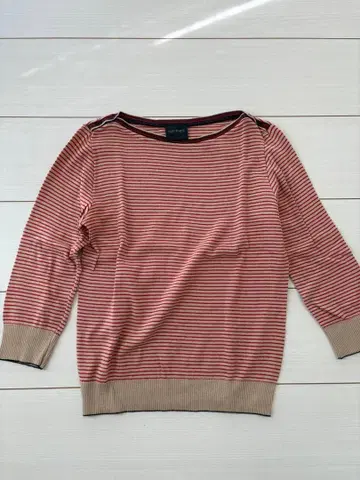 MACPHEE 맥피 스트라이프 7부 소매 구제 의류 빈티지