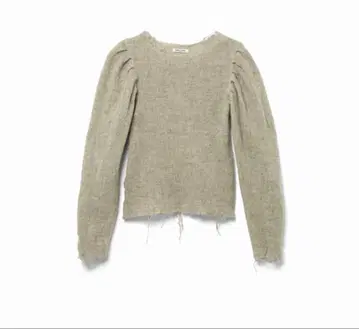 Gauze Shetland Puff-sleeve Top
