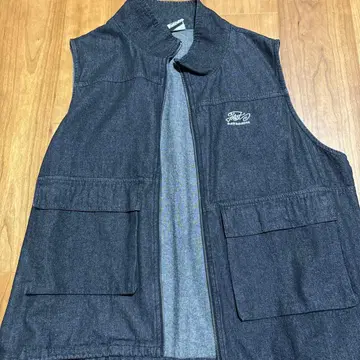 쿠퍼 다크 데님 베스트 사이즈 F