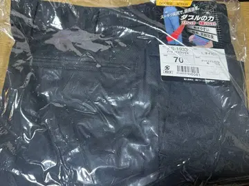 노턱 슬랙스 네이비 블랙