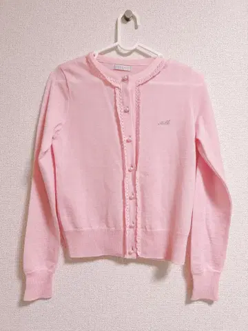 MILK 핑크 가디건