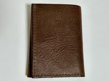 ibona 스크래치 오일 가죽 3단 폴더형 컴팩트 지갑