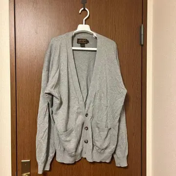 에디 바우어 블랙 택 코튼 가디건