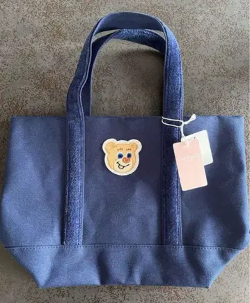 러브러리 바이 페이 올드 테디 와펜 토트백 네이비