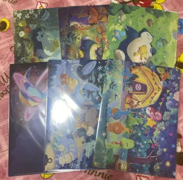 포켓몬 슬립 클리어 파일 전종 세트 포케슬리 6종 포케슬리