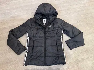 adidas 후드 부착 블랙 자켓