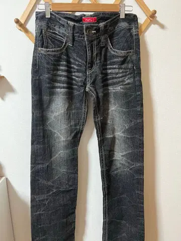 다크 그레이 스트레이트 데님 로우라이즈 y2k 헤이세이 그런지