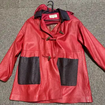 Couper Peddy 가죽 더플 코트