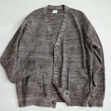 코엔 로우 게이지 가디건 큼직한 니트 성숙 캐주얼 비즈니스 L