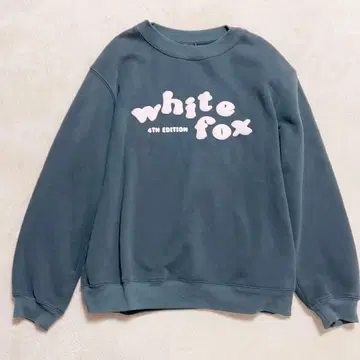 화이트 폭스 맨투맨 그린 화이트폭스 트레이닝복 속기모