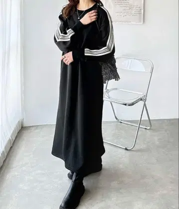 GeeRA 블랙 속기모 원피스 L