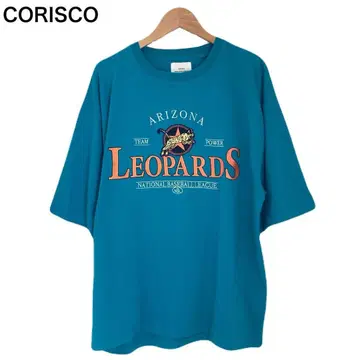 코리스코 애리조나 빅 로고 프린트 반팔 NBL T셔츠 둥근넥 면