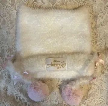 마리 니트 모자 니트 캡 화이트 디즈니씨 머리띠