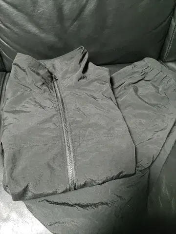 CONFIRM 나일론 자켓 상하의 셋업 블랙 저지