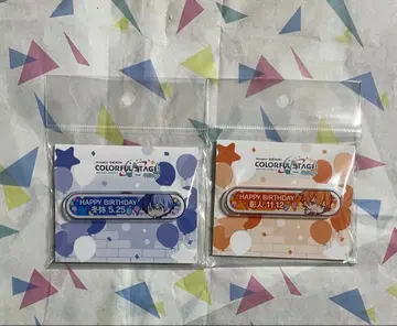 프로세카 아키토 토우야 벌스데이 핀 배지