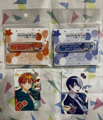 프로세카 아키토 토우야 벌스데이 핀 배지