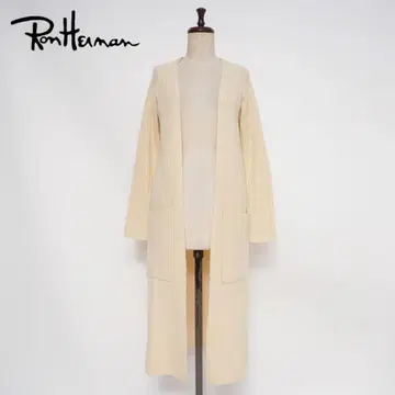 론 헤르만 울 100% 롱 가디건 아이보리 XS *HD1324