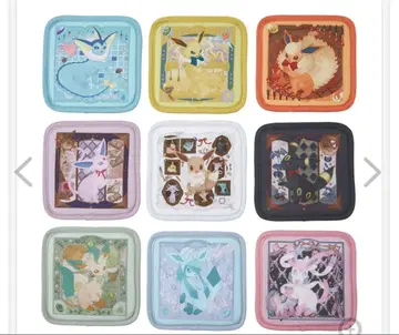 포켓몬 센터 Eevee Collection 코스터 9종 세트 컴플리트