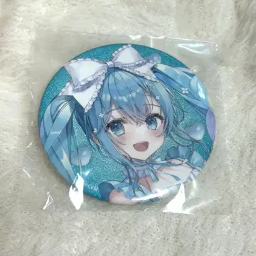 하츠네 미쿠 라쿠텐 컬렉션 캔뱃지 락콜레 75mm 캔뱃지 글리터