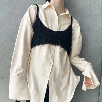 select MOCA by son 커프스 디자인 오버 사이즈 셔츠