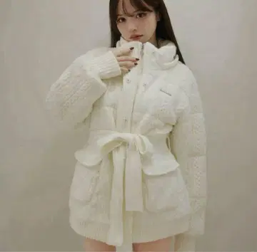 ANDMARY Mary quilting knit shape jacket