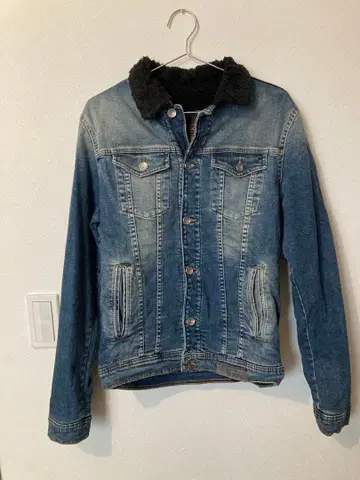 ZARA 남성용 데님 보아 코트