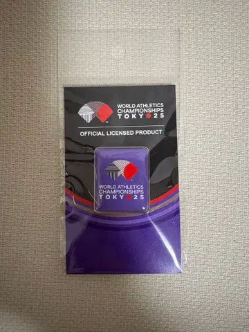 세계 육상 2025 핀 배지 (새상품 미개봉)