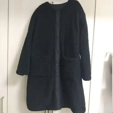 리버서블 충전솜 코트 보아 코트