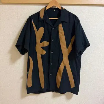 21SS KHOKI 오픈 카라 반팔 셔츠