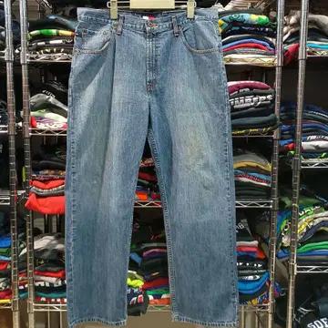 USA 구제 의류 타미힐피거 초와이드 와이드 데님 팬츠 W36