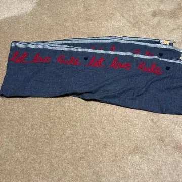 CITRUS 자수 네이비 머플러